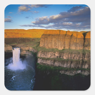 Palouse Falls in Washington Square Sticker