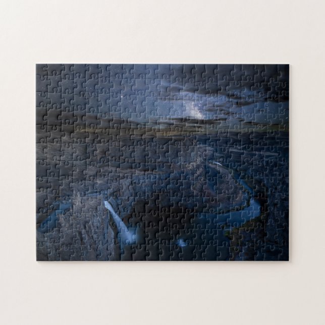 Palouse Falls Park & Milky Way | Washington State Jigsaw Puzzle (Horizontal)