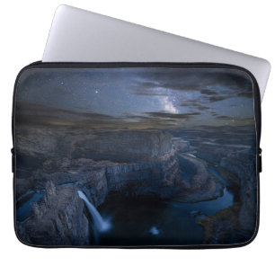 Palouse Falls Park & Milky Way   Washington State Laptop Sleeve