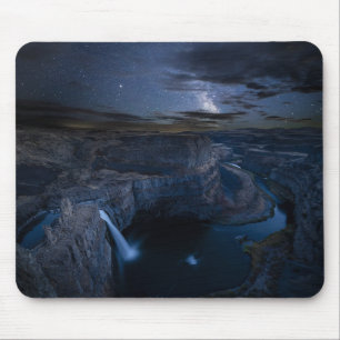 Palouse Falls Park & Milky Way   Washington State Mouse Mat