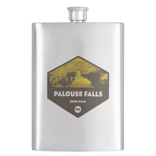 Palouse Falls State Park Washington Hip Flask (Front)