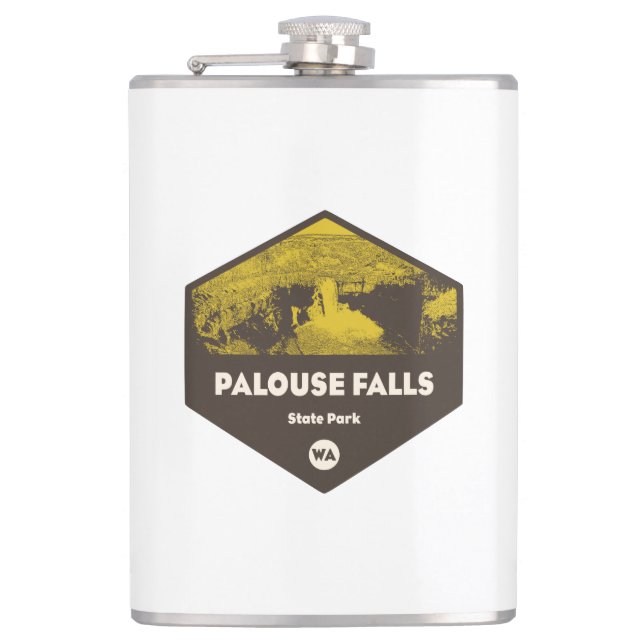 Palouse Falls State Park Washington Hip Flask (Front)