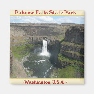 PALOUSE FALLS STATE PARK WATERFALLS OF WASHINGTON MAGNET