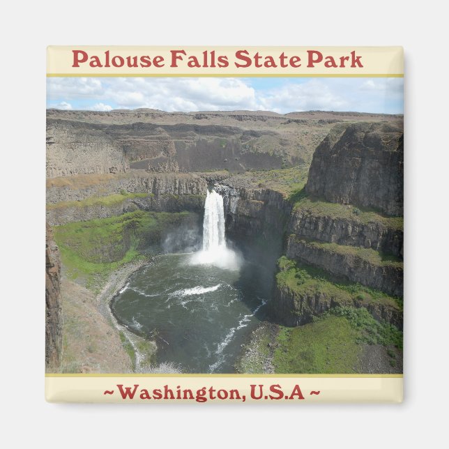 PALOUSE FALLS STATE PARK WATERFALLS OF WASHINGTON MAGNET (Front)
