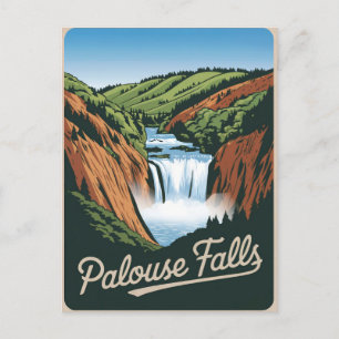Palouse Falls Vintage Postcard