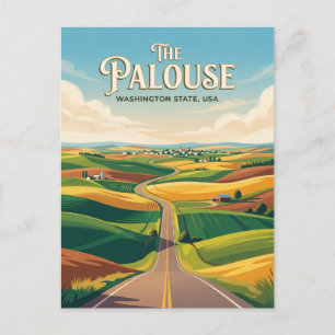 Palouse Scenic Byway USA Postcard