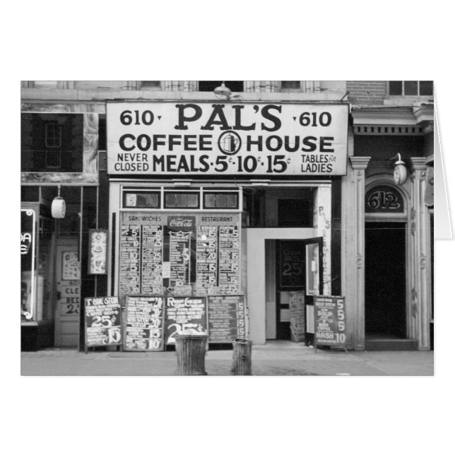 Pal's Coffee House, 1939 (Front Horizontal)