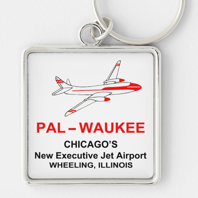 Palwaukee Airport, Wheeling, Illinois Key Ring (Front)