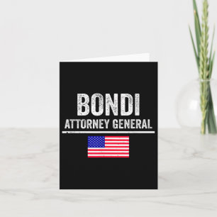 Pam Bondi Attorney General Of President Trump Pick Card