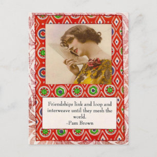 Pam Brown Friendship Quote Postcard