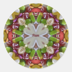 PAM ~ EASTER CANDY ~ CLASSIC ROUND STICKER