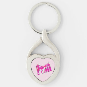 "Pam" Name Made With Australian Cockatoos, Key Ring