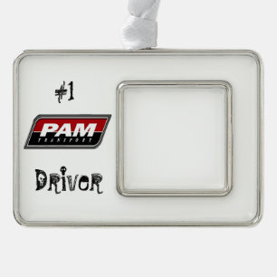 Pam Transport Silver Plated Framed Ornament