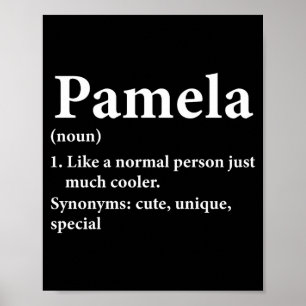 Pamela Name Definition Funny D  Poster