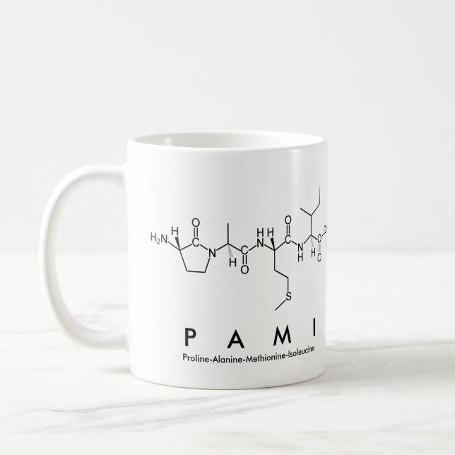 Pami peptide name mug (Left)