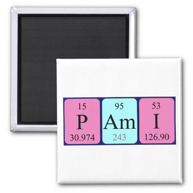Pami periodic table name magnet (Front)