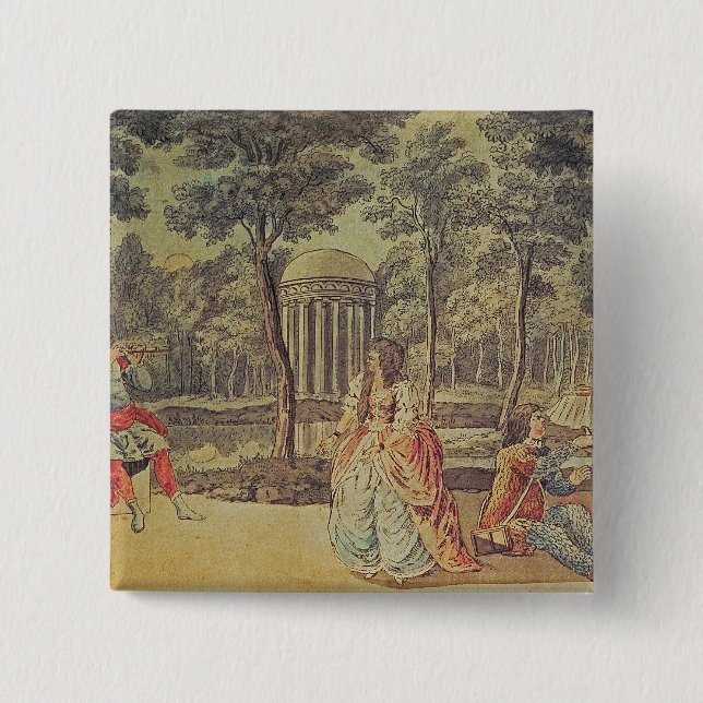 Pamina! You're here! Good God!, Act II 15 Cm Square Badge (Front)