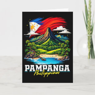 Pampanga Philippines Souvenir Filipino Flag  Card