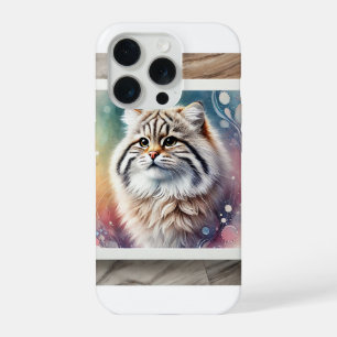 Pampas Cat 170724AREF134 - Watercolor iPhone 15 Pro Case