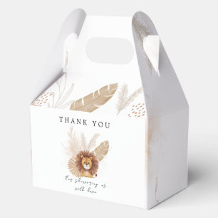 Pampas cute Lion baby shower Favour Box