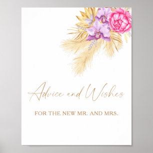 Pampas grass - Advice and Wishes for Newlyweds Poster