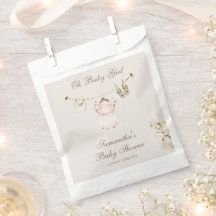 Pampas Grass Baby Girl Clothesline Baby Shower