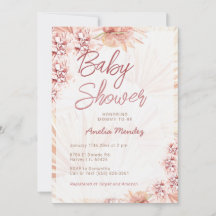 Pampas Grass Baby Shower Neutral Girl Boy Bohemian