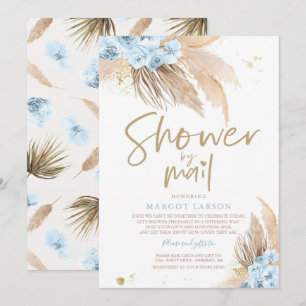 Pampas Grass Bohemian Shower By Mail Baby Shower Invitation