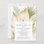 Pampas Grass Boho Bouquet Post Wedding Brunch Invitation<br><div class="desc">Boho desert bouquet post-wedding brunch invitation with hand-painted watercolor palms,  pampas grass,  white orchids and dried leaves in natural earth tones.  Coordinating invitations and accessories available in store.</div>