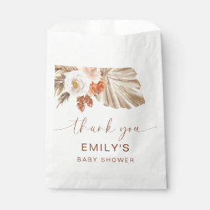 Pampas Grass Boho Thank You Desert Baby Shower Favour Bags