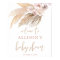 Pampas grass boho theme baby shower welcome sign