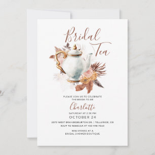 Pampas Grass Bridal Shower Invitation