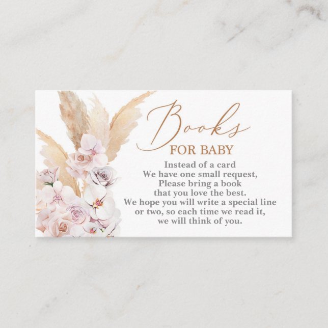 Pampas Grass desert Books for Baby Enclosure Card (Front)