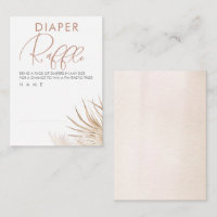 Pampas Grass Diaper Raffle Ticket