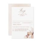 Pampas Grass Dried Foliage Wedding RSVP