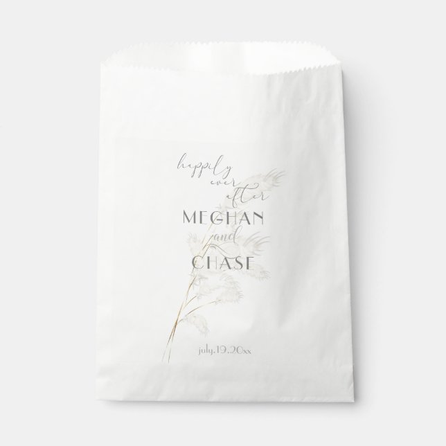 Pampas Grass Favour Bags (Front)