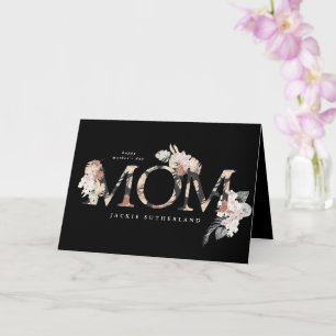 Pampas Grass Floral Tropical Boho Modern Mum Day Card