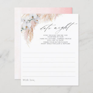 Pampas Grass Orchids Bridal Shower Date Night Idea