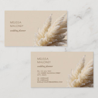 Pampas Grass Photo Realistic Business Card