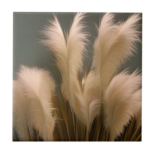 Pampas Grass Photo Realistic Tile (Front)