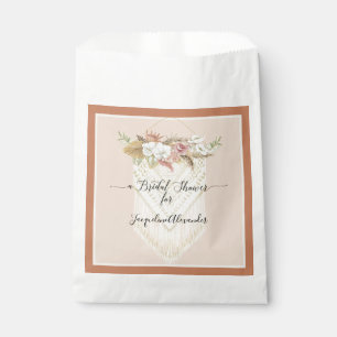 Pampas Grass Terra Cotta Floral Palm Beach Bridal Favour Bags