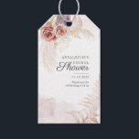 Pampas Grass Terracotta Dried Palms Bridal Shower Gift Tags<br><div class="desc">Create your very own custom and personalised Pampas Grass Tan Bridal Shower Paper Guest Towels with your shower details easily by simply clicking the "Personalise" button above. Use the "Customise it" button to further re-arrange and format the style and placement of text. Could easily be repurpose for other special events...</div>