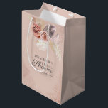 Pampas Grass Terracotta Floral Bridal Shower Medium Gift Bag<br><div class="desc">Create your very own custom and personalised Pampas Grass Tan Bridal Shower gift bag with your shower details easily by clicking the "Personalise" button. Use the "Customise it" button to further re-arrange and format the style and placement of text. Could easily be repurpose for other special events like anniversaries, baby...</div>