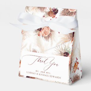 Pampas Grass Terracotta Flowers Tropical  Favour Box