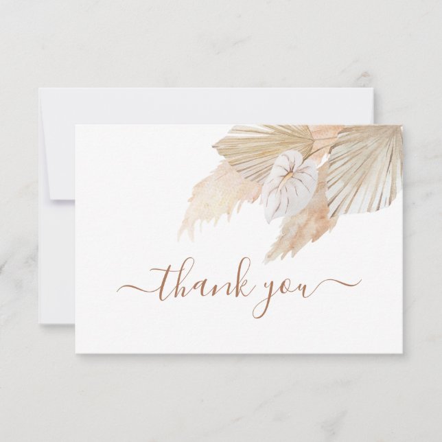 Pampas Grass thank you Card (Front)