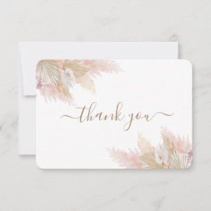 Pampas Grass thank you card