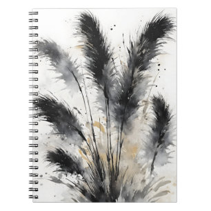 Pampas Grass - Watercolor flowers Notebook