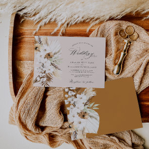 pampass grass wild flower terracotta wedding