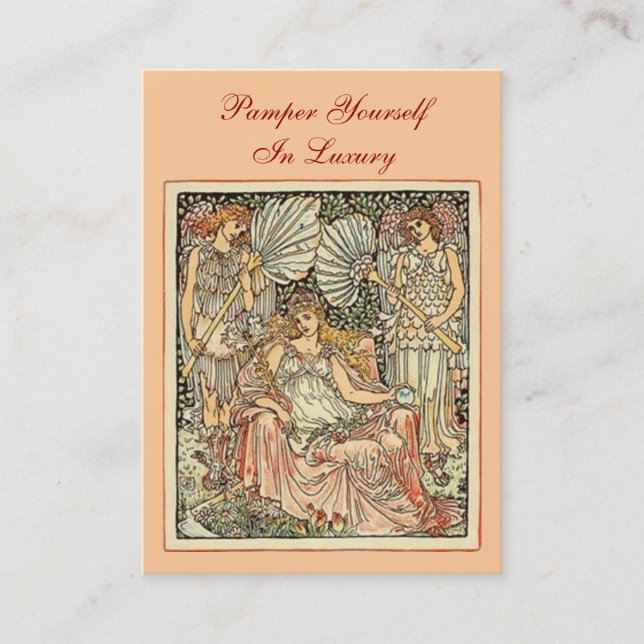 Pamper Yourself Luxury Business Card (Front)