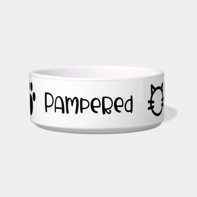 Pampered Cat Bowl (Front)